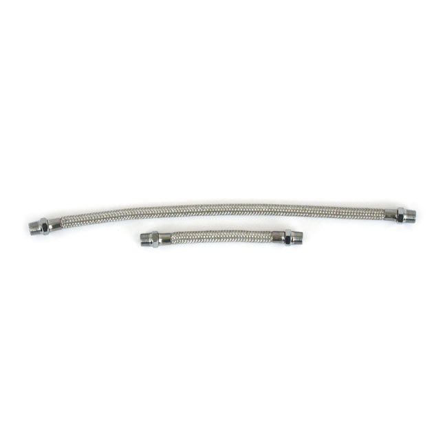 Shovel Rocker Box Oil Line Kit. Braided Stainless Rocker Oil Lines Mcs