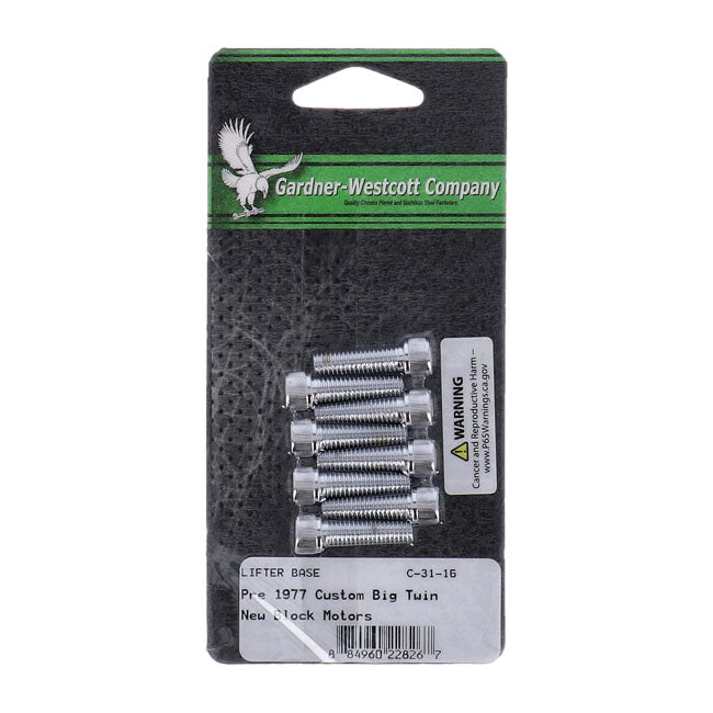 Gw, Tappet Block Mount Kit. Allenhead, Chrome Tappet Block Mount Kits Gardner Westcott