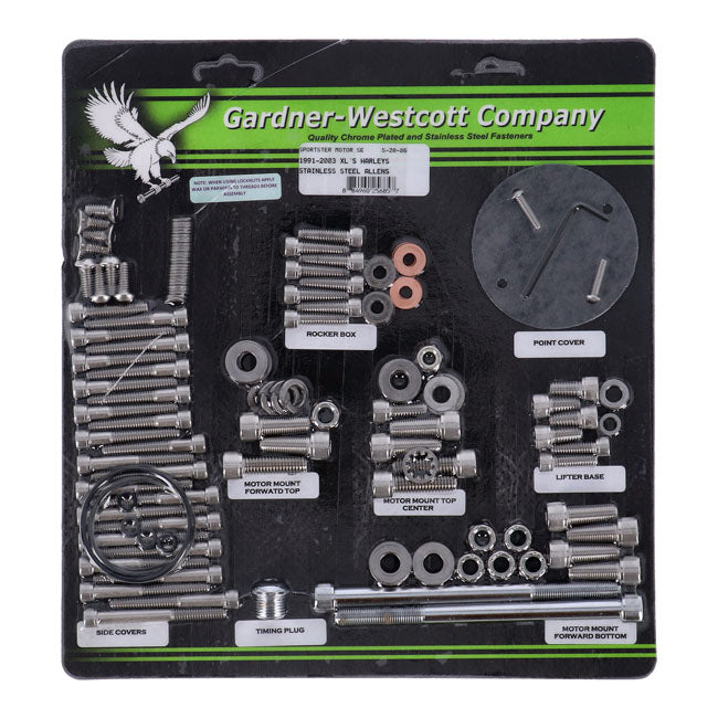 Motor Screw Set, Ss Allen Motor Screw Kits Gardner Westcott