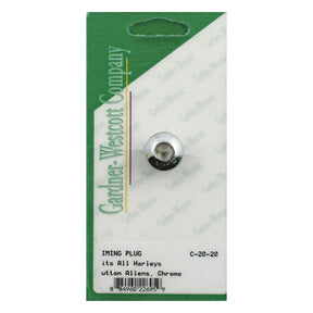 Gardner Westcott, Timing Plug. Buttonhead, Chrome Oil Drain Plugs Gardner Westcott