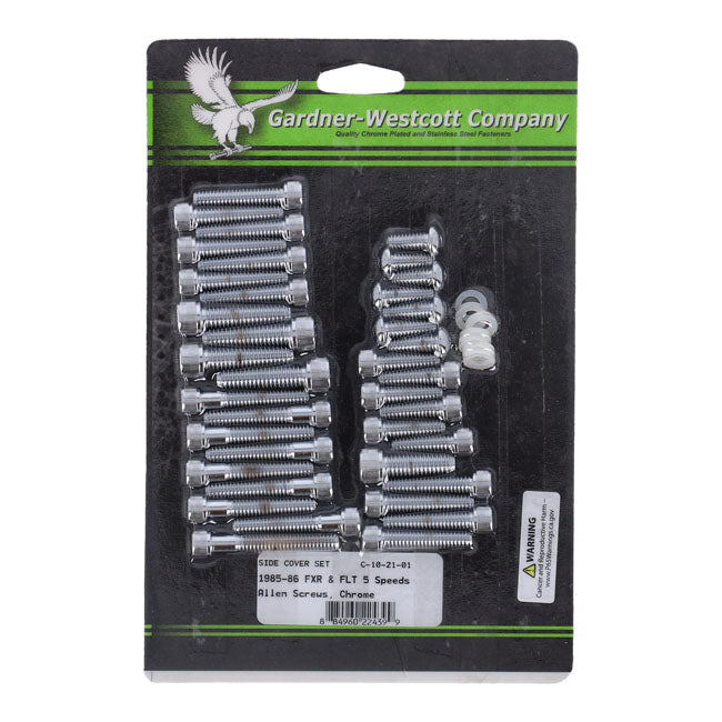 Big Twin Side Cover Mount Kit, Chrome Allen Side Cover Mount Kits Gardner Westcott