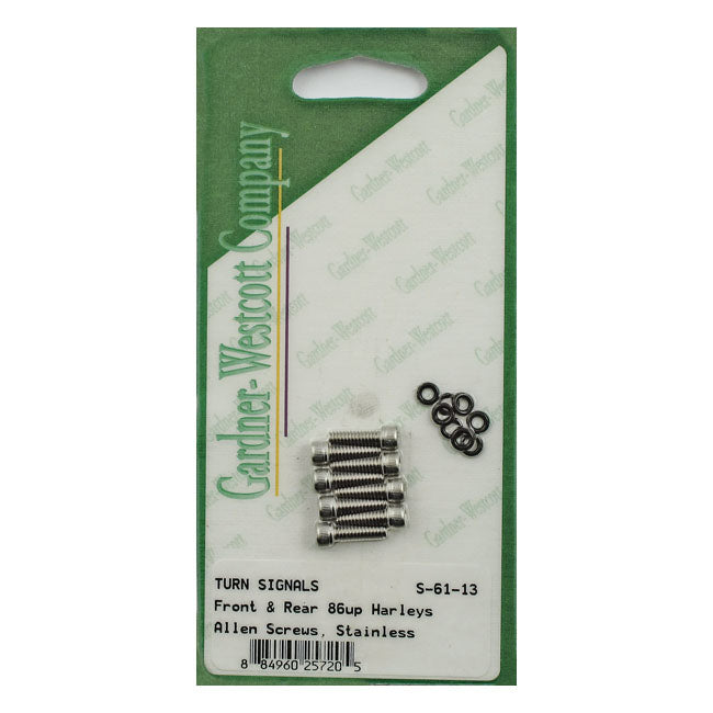 Gw, Turn Signal Lens Mount Kit, Stainless Allen Turn Signals Lens Mount Kits Gardner Westcott