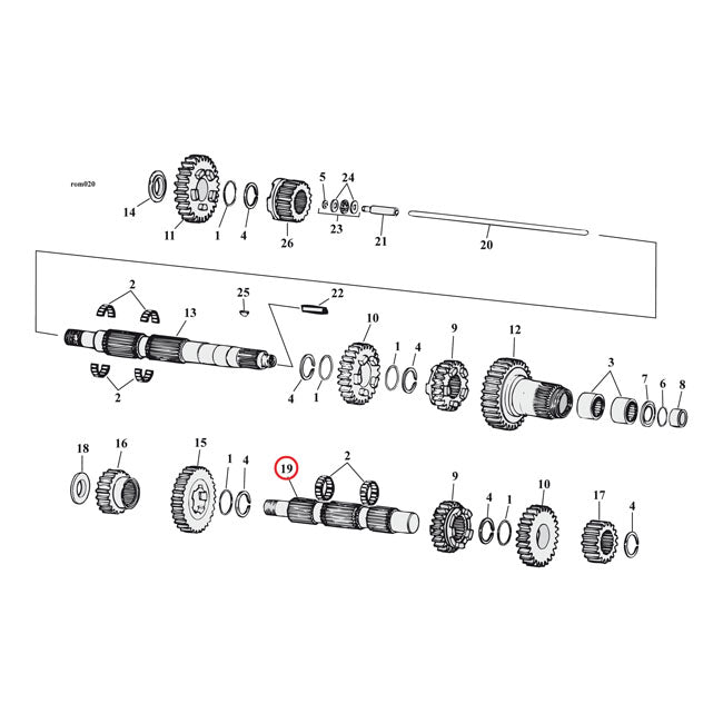 Andrews Shaft Tran Cntr 35632 79 Countershafts Andrews