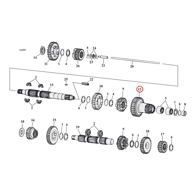 Andrews 5 Speed Main Drive Gear 32 T Stock Transmission Parts Andrews
