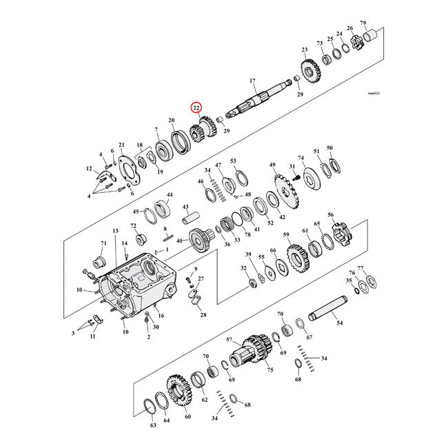 Andrews, 3.00 standard ratio 1st gear set TRANSMISSION PARTS Andrews