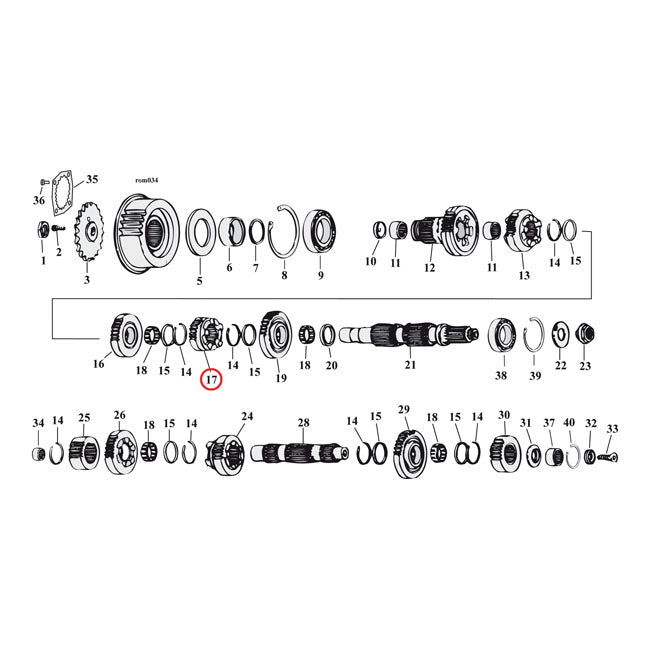 Andrews 5 Speed 1 St Gear Set 2.61:1 Close Ratio Transmission Parts Andrews