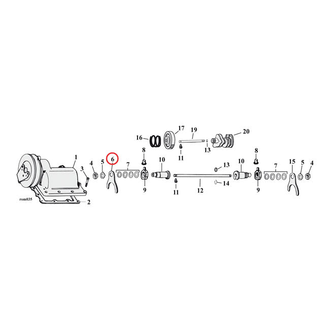 Andrews Countershaft Shift Fork Shift Forks Andrews