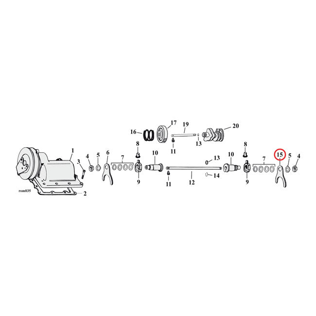 Andrews Mainshaft Shift Fork Shift Forks Andrews