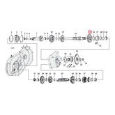 Andrews, 1st gear transmission mainshaft. 27T TRANSMISSION PARTS Andrews