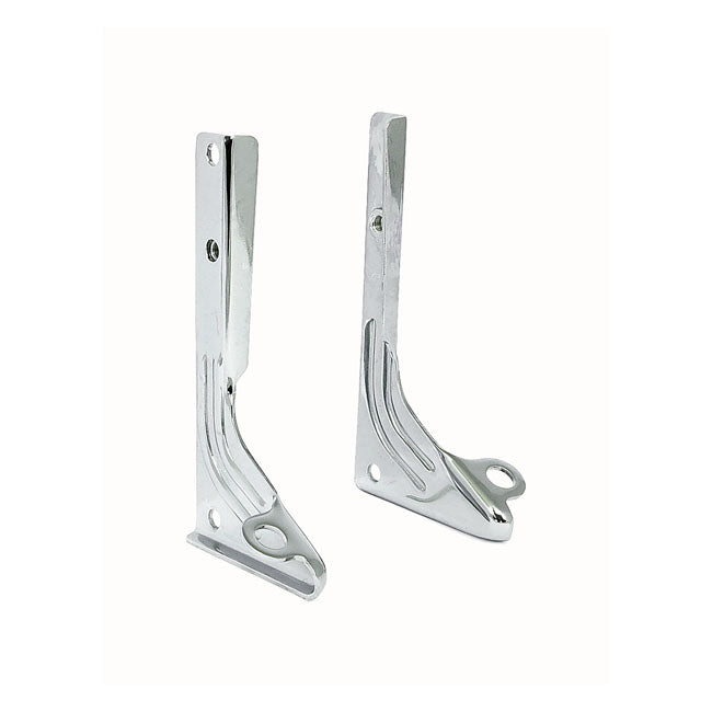 Spotlamp / Passing Lamp Mount Bracket Kit. Chrome Spotlights Mount Brackets Mcs