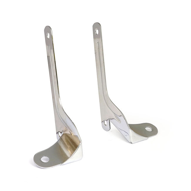 Spotlamp / Passing Lamp Mount Bracket Kit. Chrome Spotlights Mount Brackets Mcs