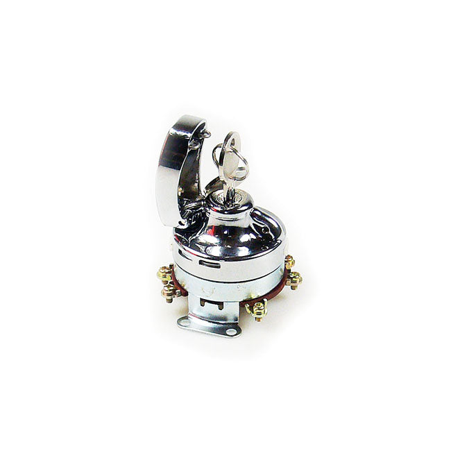 Fl Style Ignition Switch, ''Electronic''. Flat Key. Chrome Switches Ignition Mcs