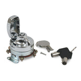 Fl Style Ignition Switch, ''Electronic''. Round Key, Chrome Switches Ignition Mcs