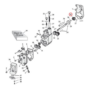 Drive Gear, Oil Pump. 5 Teeth Oil Pumps Gears Mcs
