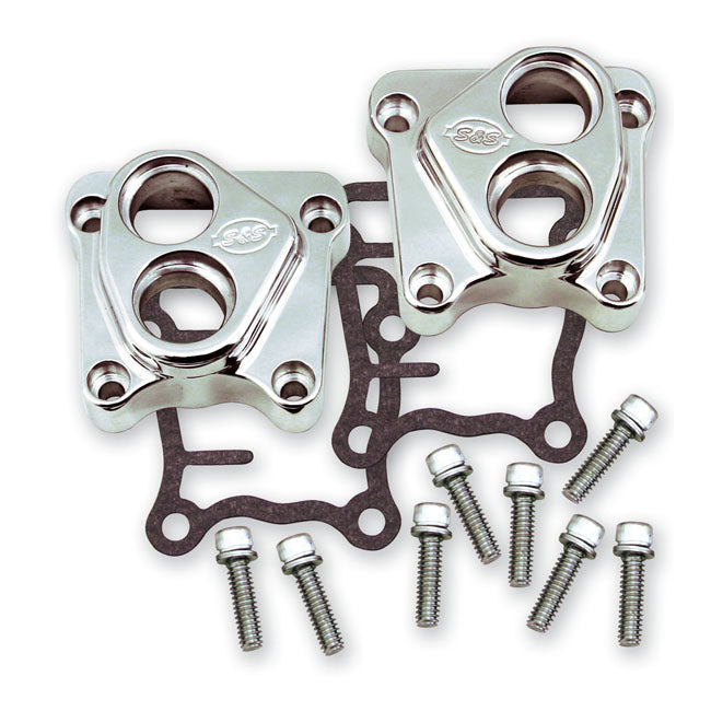 S&S, Twin Cam tappet cover set. Polished TAPPET BLOCKS S&S