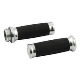 Handlebar Grip Set, Caliber. Polished Grips Mcs