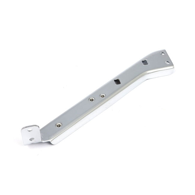 Bracket, For Saddlebag Support Bar. Chrome. Left Side Saddlebags Mounts Mcs