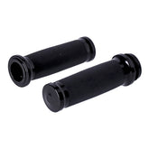 Handlebar Grip Set, Caliber. Black Grips Mcs