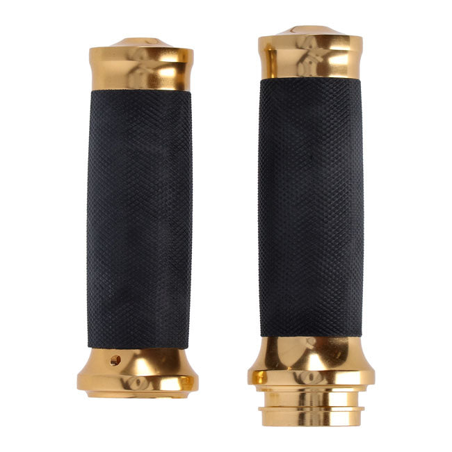 Handlebar Grip Set, Caliber. Gold Grips Mcs