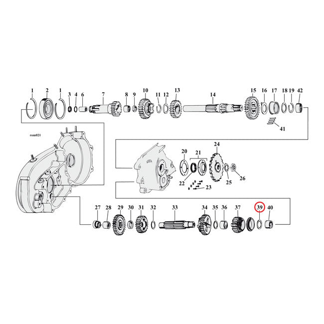 Thrust Washer, Countershaft 1st Gear .075" Transmission Parts Mcs