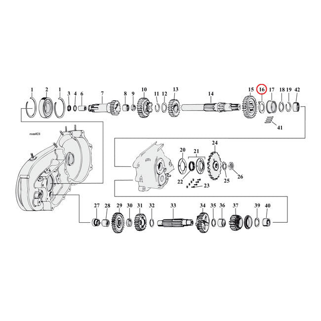 Thrust Washer, Transmission Mainshaft, Right Side .065" Transmission Parts Mcs