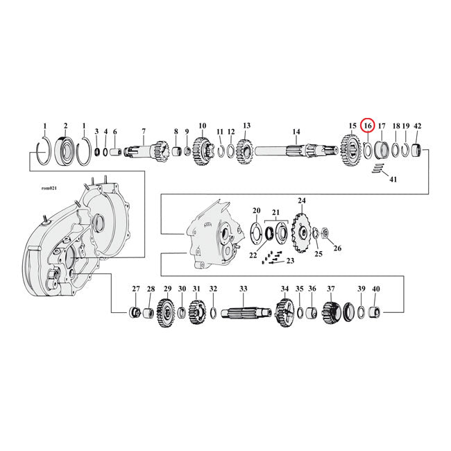 Thrust Washer, Transmission Mainshaft, Right Side .070" Transmission Parts Mcs