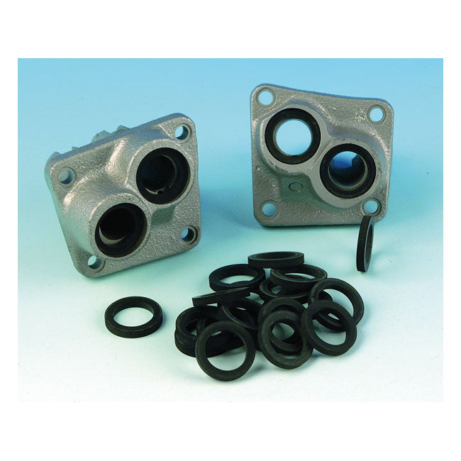 Buna N, Pushrod Cover Seal. Large Lower. Rubber Pushrod Covers Gaskets And Seals Mcs