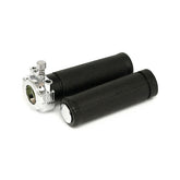 Oem Style Throttle Assembly With Grips, Dual Cable. Chrome Throttle Assy With Grips Mcs