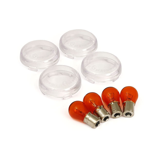 Bullet Turn Signal Lens Kit, Clear Turn Signals Lenses Mcs
