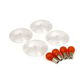 Turn Signal Flat Lens Kit. Clear Turn Signals Lenses Mcs