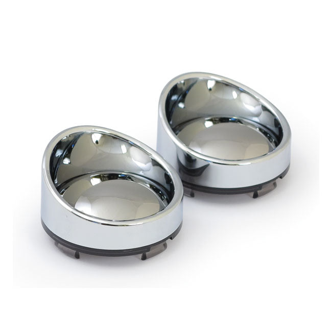 Turn Signal Lens Set With Visor. Mirror Light Smoke Lens Turn Signals Lenses Mcs