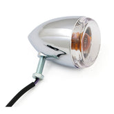 Late Style Turn Signal Assembly. Rear. Chrome Bullet Lights Sno Stuff