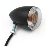 Late Style Turn Signal Assembly. Rear. Matte Black Bullet Lights Mcs