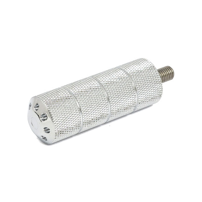 Bomber, Shift/Brake Peg Set. Knurled. Chrome Shifter Peg Mcs