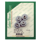 Gw, Rocker Shaft Plug Set. Custom Allen Style. Chrome Rocker Shaft End Plugs Gardner Westcott