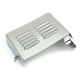 Battery Side Cover. Chrome. Louvered Battery Covers Mcs