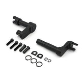 Foot Peg Conversion Bracket Kit . +2" Extended. Black Forward Controls Extension Kits Sno Stuff