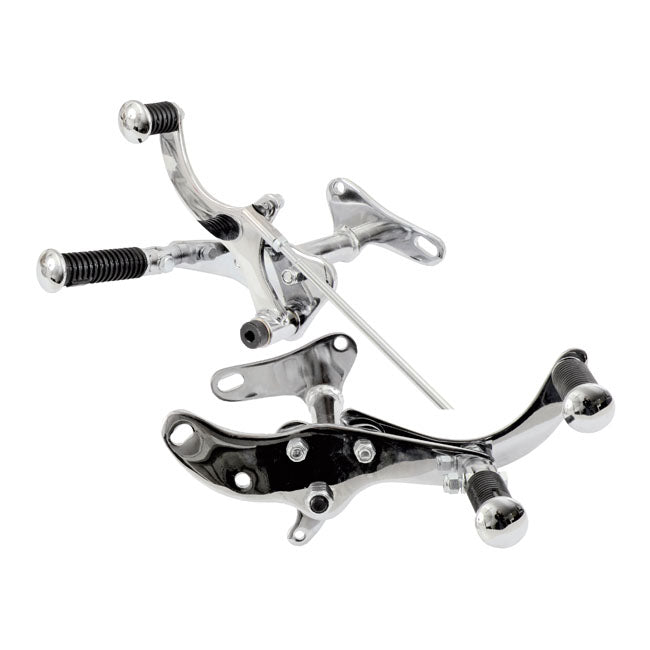79 E84 Xl Sportster Forward Control Kit. Chrome Forward Controls Mcs