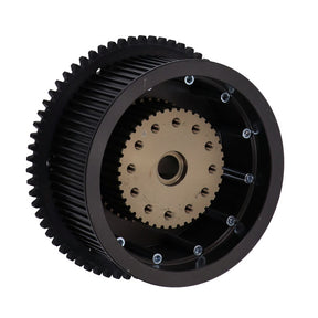 Bdl rear pulley 3" 8mm 72t e-start PULLEYS PRIMARY REAR Belt Drives Ltd.
