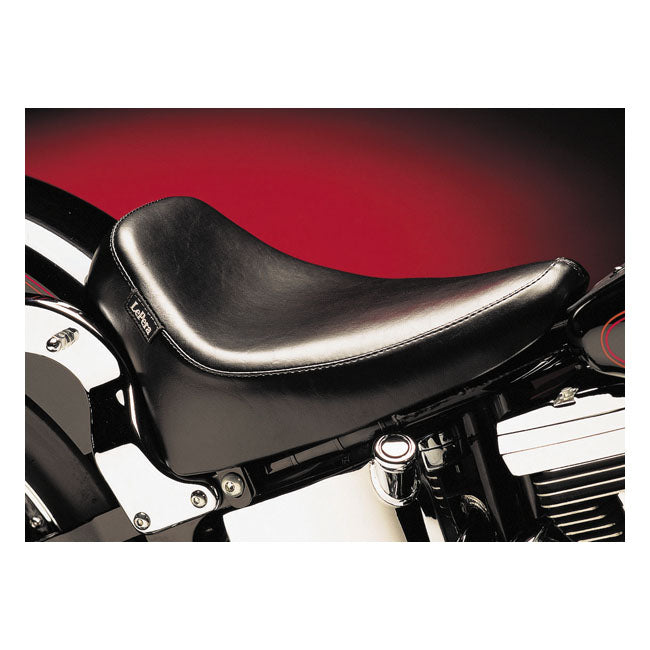 Le Pera Silhouette Deluxe Solo Seat, Smooth Black - 84-99 Softail Solo Seats Le Pera