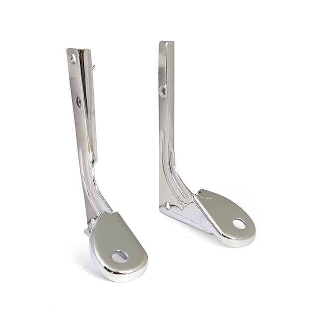 Spotlamp / Passing Lamp Mount Bracket Kit. Chrome Spotlights Mount Brackets Mcs