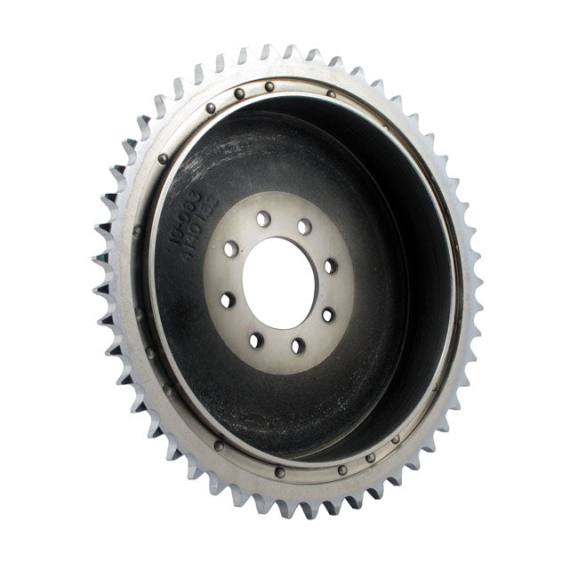 Sportster Rear Brake Drum & Sprocket. Chrome Brake Drums Mcs