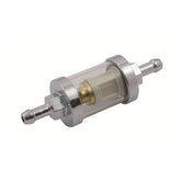 Clear View Fuel Filter, 1/4" Id. Chrome Fuel Filter Mcs