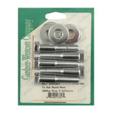 Gw, Rear Belt Pulley Mount Kit, Hex Chrome Pulley/Sprocket Mount Kits Gardner Westcott