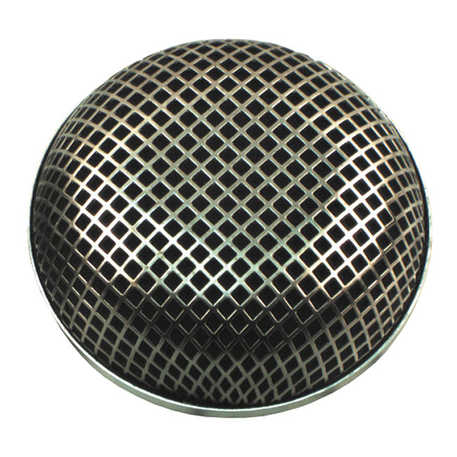 Breather Style Air Cleaner Assembly, Round. Chrome Air Cleaner Mcs