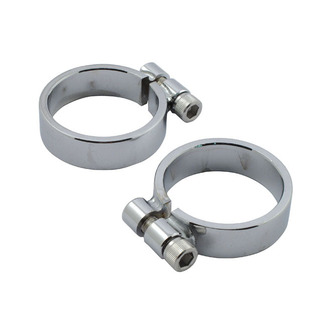 Xl Sportster Heavy Duty Header Clamps. Chrome Exhaust Mount Parts Mcs