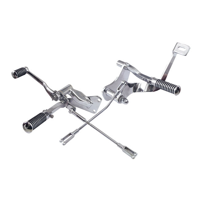 Evo Xl Forward Control Kit. O Ring Pegs. Chrome Forward Controls Mcs