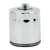 Mcs, Spin On Oil Filter With Top Nut. Chrome Oil Filters Mcs