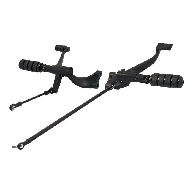 Evo Xl Forward Control Kit. Iso Pegs. Black Forward Controls Mcs