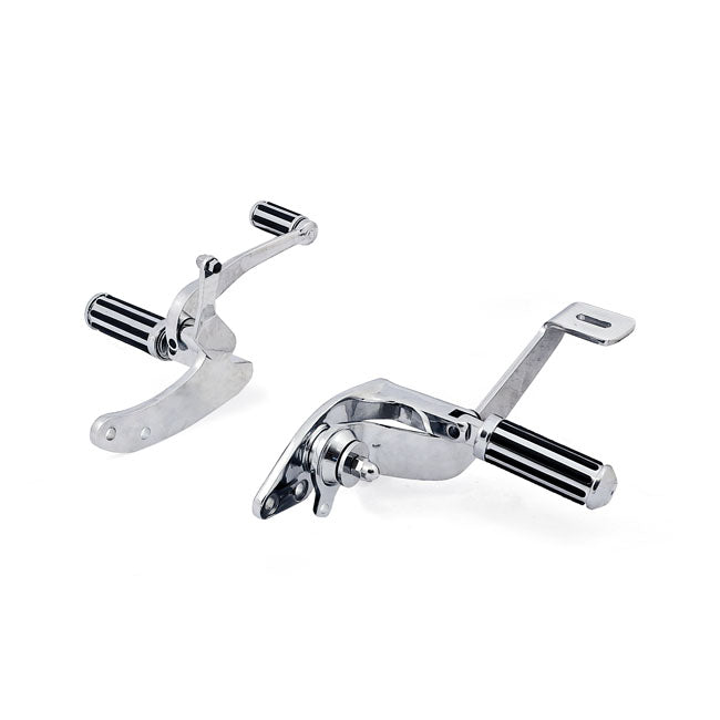 Dyna Forward Control Kit. Chrome Forward Controls Mcs
